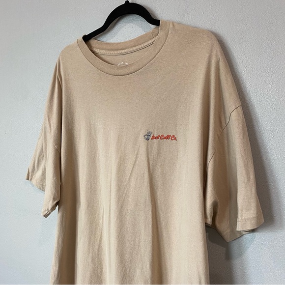 Last Call Co. No Worries Grim Reaper Graphic T-Shirt Tan Size XXL - Picture 3 of 7
